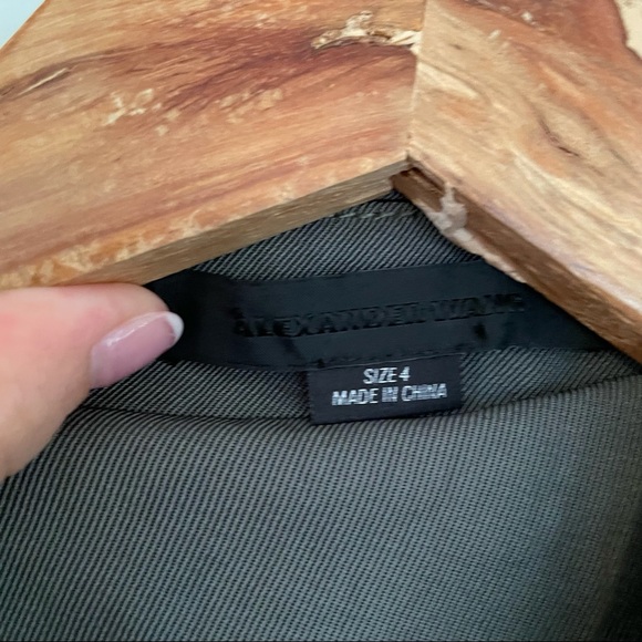 Alexander Wang Twill Olive Green Military Sheath Zipper Designer Dress 4 - Picture 6 of 11